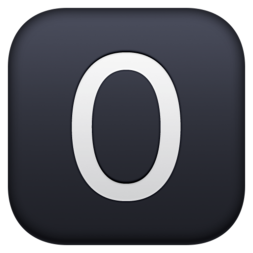 Keycap Digit Zero for Facebook 16.0