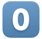 Keycap Digit Zero for Huawei HarmonyOS 5.0