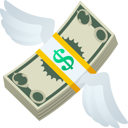 Money with Wings for JoyPixels 10.0