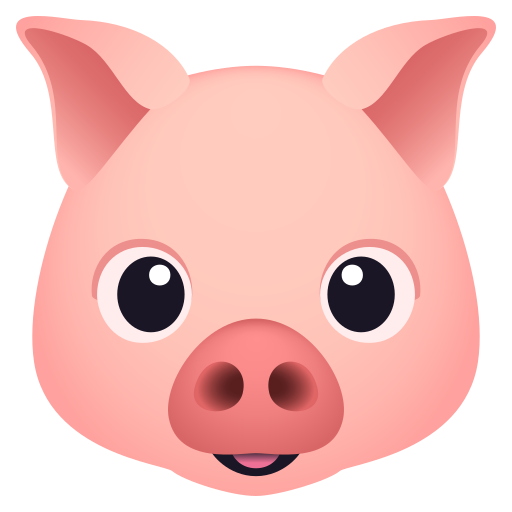 Pig Face for JoyPixels 10.0