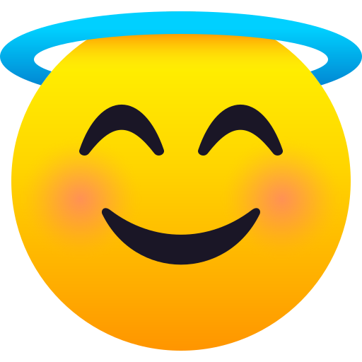 Smiling Face with Halo for JoyPixels 10.0