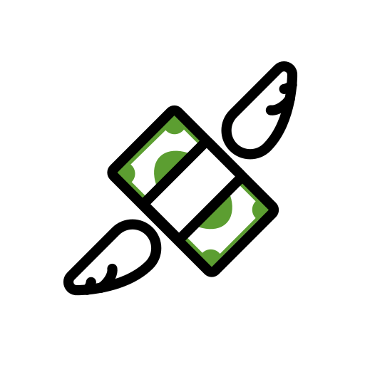 Money with Wings for OpenMoji 16.0