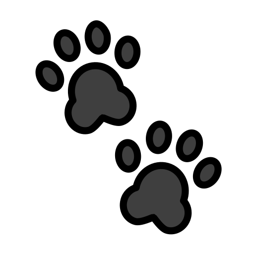 Paw Prints for OpenMoji 16.0
