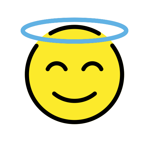 Smiling Face with Halo for OpenMoji 16.0