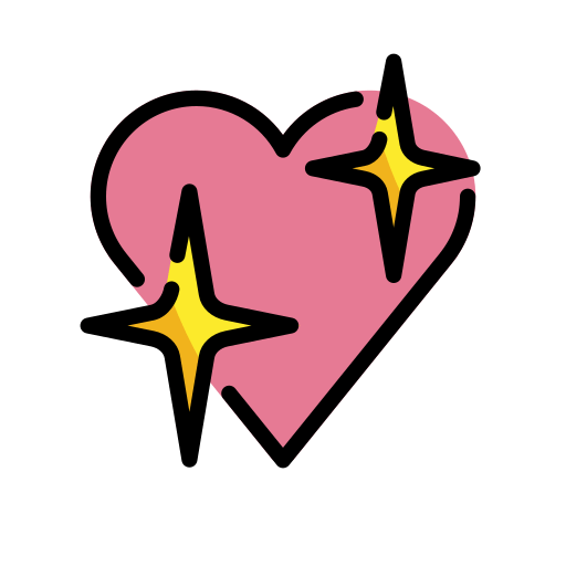 Sparkling Heart for OpenMoji 16.0
