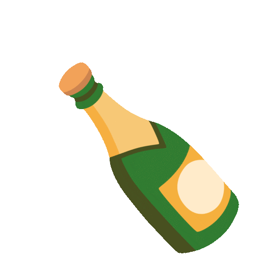 Bottle with Popping Cork
