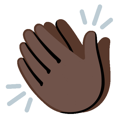 Clapping Hands: Dark Skin Tone
