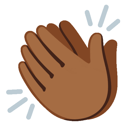 Clapping Hands: Medium-Dark Skin Tone