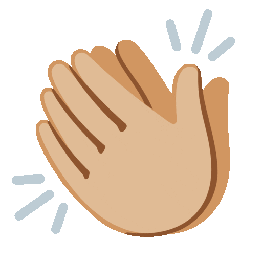 Clapping Hands: Medium-Light Skin Tone