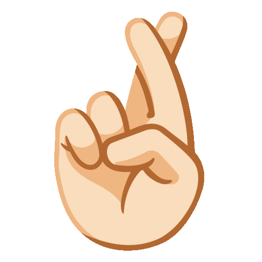 Crossed Fingers: Light Skin Tone