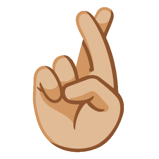 Crossed Fingers: Medium-Light Skin Tone