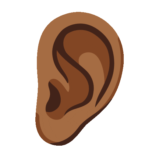 Ear: Medium-Dark Skin Tone