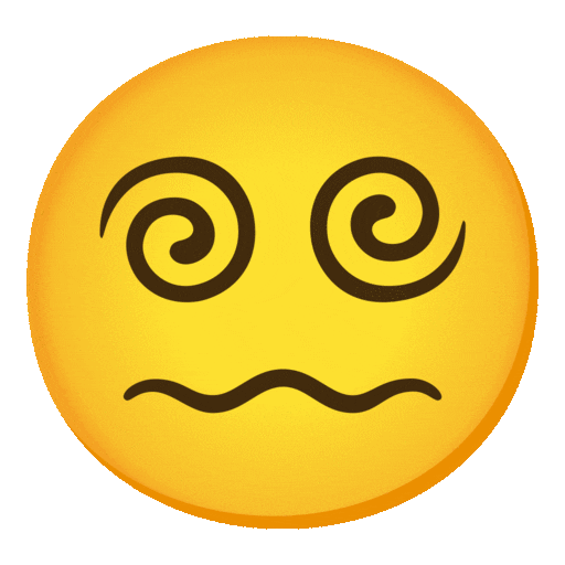 Face with Spiral Eyes
