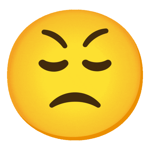 Face with Steam From Nose
