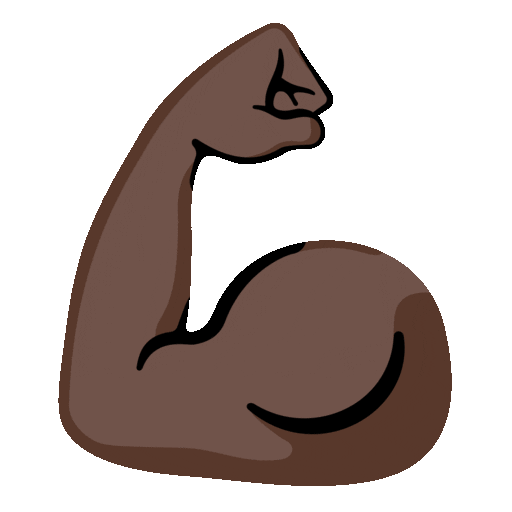 Flexed Biceps: Dark Skin Tone
