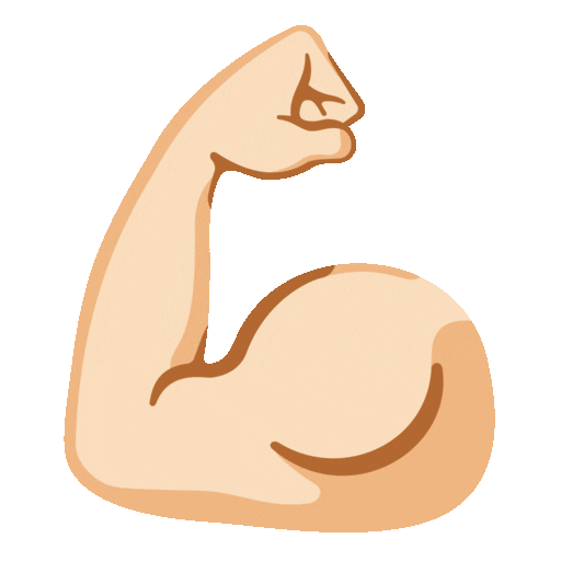 Flexed Biceps: Light Skin Tone