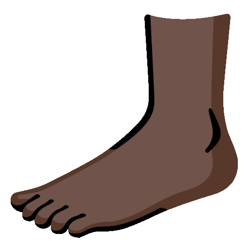 Foot: Dark Skin Tone
