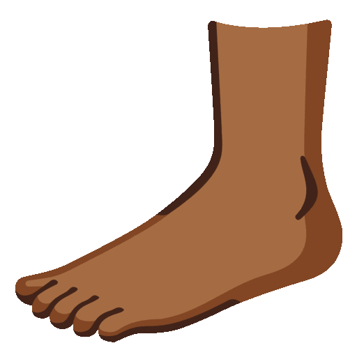 Foot: Medium-Dark Skin Tone