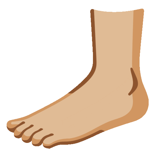 Foot: Medium-Light Skin Tone