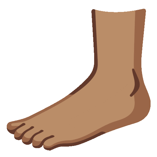 Foot: Medium Skin Tone