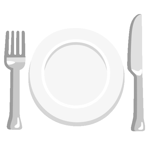 Fork and Knife with Plate