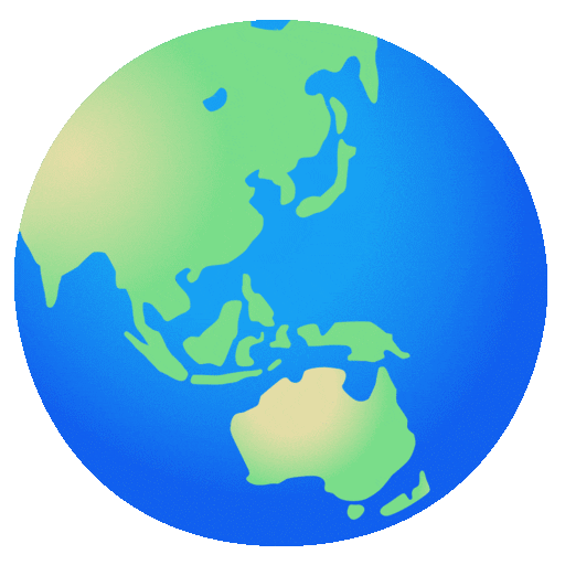 Globe Showing Asia-Australia