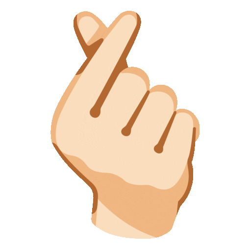 Hand with Index Finger and Thumb Crossed: Light Skin Tone