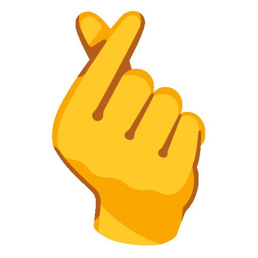 Hand with Index Finger and Thumb Crossed