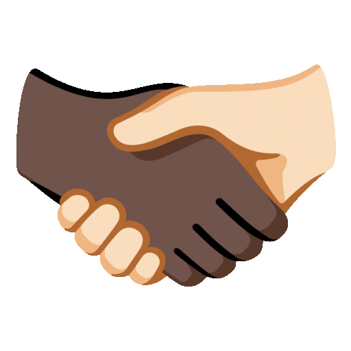 Handshake: Dark Skin Tone, Light Skin Tone
