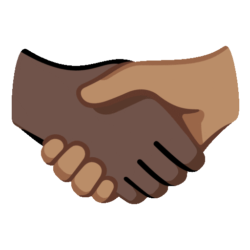 Handshake: Dark Skin Tone, Medium Skin Tone
