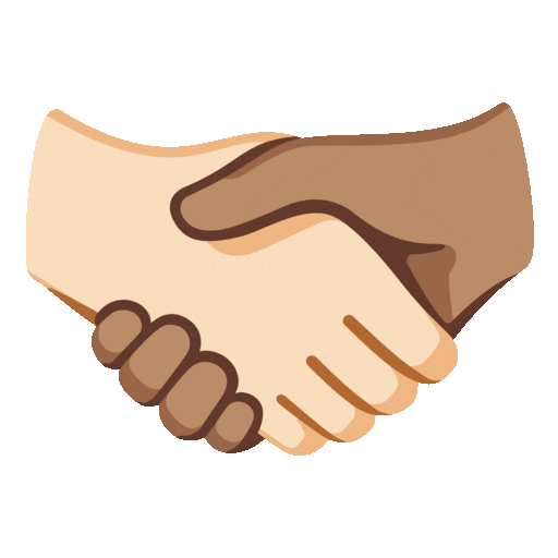 Handshake: Light Skin Tone, Medium Skin Tone