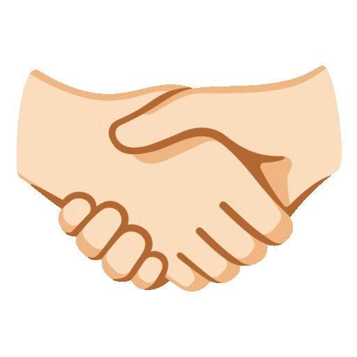 Handshake: Light Skin Tone