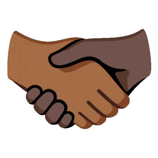Handshake: Medium-Dark Skin Tone, Dark Skin Tone