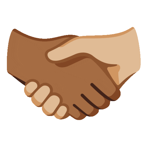 Handshake: Medium-Dark Skin Tone, Medium-Light Skin Tone