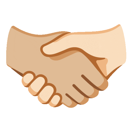 Handshake: Medium-Light Skin Tone, Light Skin Tone