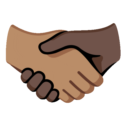 Handshake: Medium Skin Tone, Dark Skin Tone