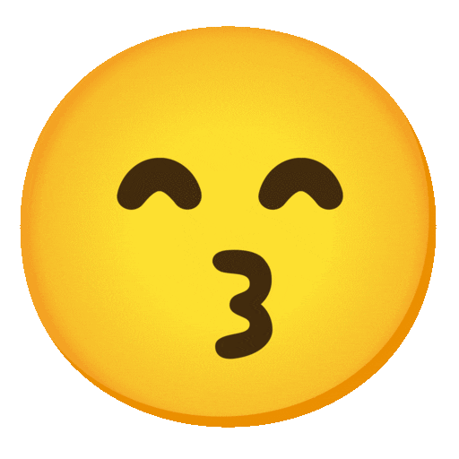 Kissing Face with Smiling Eyes