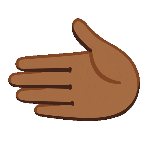 Leftwards Hand: Medium-Dark Skin Tone