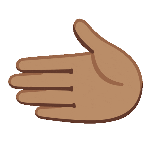 Leftwards Hand: Medium Skin Tone