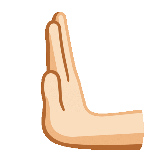 Leftwards Pushing Hand: Light Skin Tone