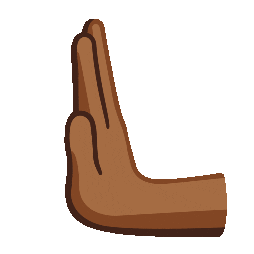 Leftwards Pushing Hand: Medium-Dark Skin Tone