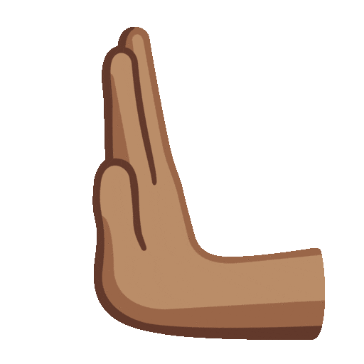 Leftwards Pushing Hand: Medium Skin Tone