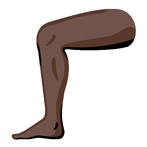 Leg: Dark Skin Tone
