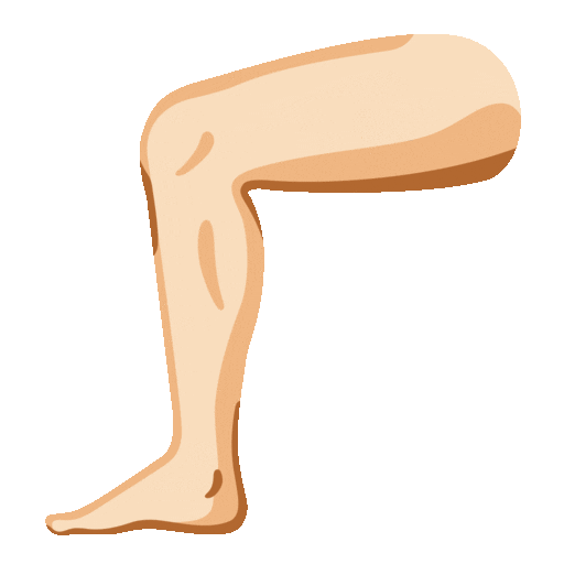 Leg: Light Skin Tone