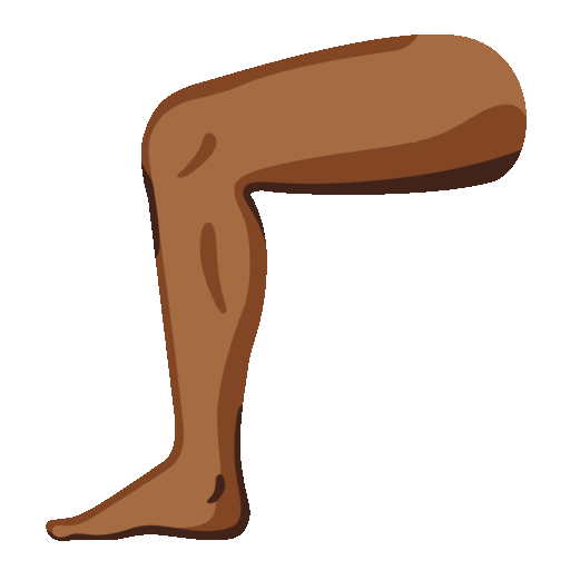 Leg: Medium-Dark Skin Tone