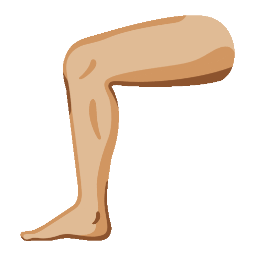 Leg: Medium-Light Skin Tone