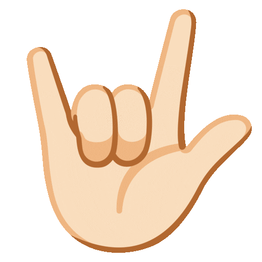 Love-You Gesture: Light Skin Tone