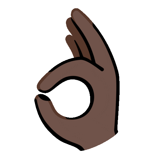 OK Hand: Dark Skin Tone