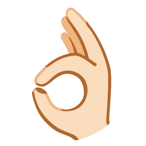 OK Hand: Light Skin Tone