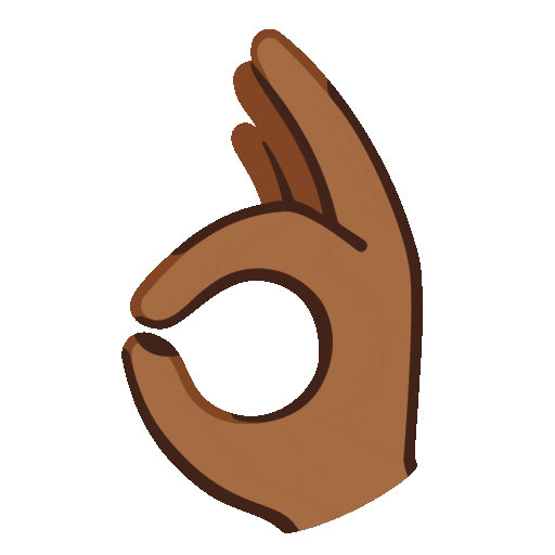 OK Hand: Medium-Dark Skin Tone